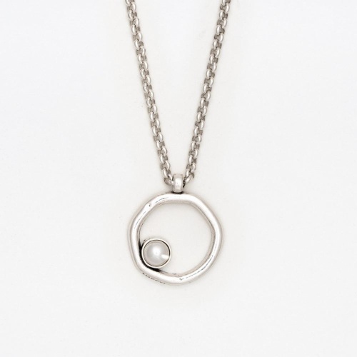 Колье Tucco, Armonia, с жемчугом, TC-TMC158 серебристый